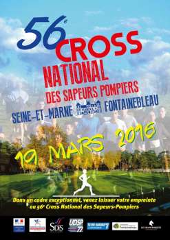 affiche du Cross national 2016 organisé à Fontainebleau