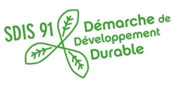 Logo développement durable du Sdis 91