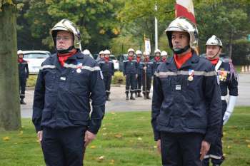 Lieutenant 1re classe Denis Magnin et commandant Fabrice Baret